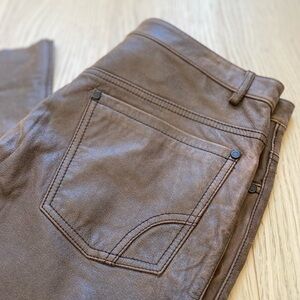 Danier Brown leather pants